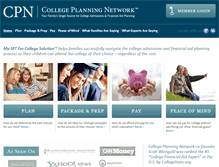 Tablet Screenshot of collegeplanningnet.com